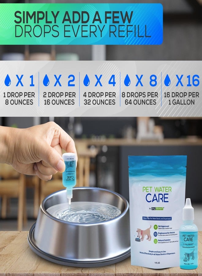 Dry Element Pet Water Care - Dog and Cat Water Additive for Dental and Oral Care - Prevents Pets Water Bowl and Dispenser Fountain Slime - for Fresh Breath and Cleaner, Healthy Teeth - Image 5